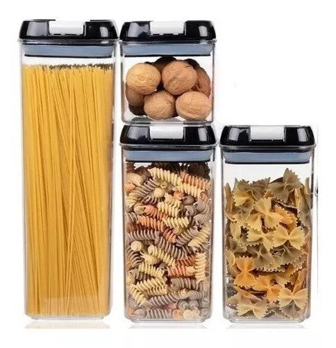 Set De Contenedor De Alimentos X4 Cocina